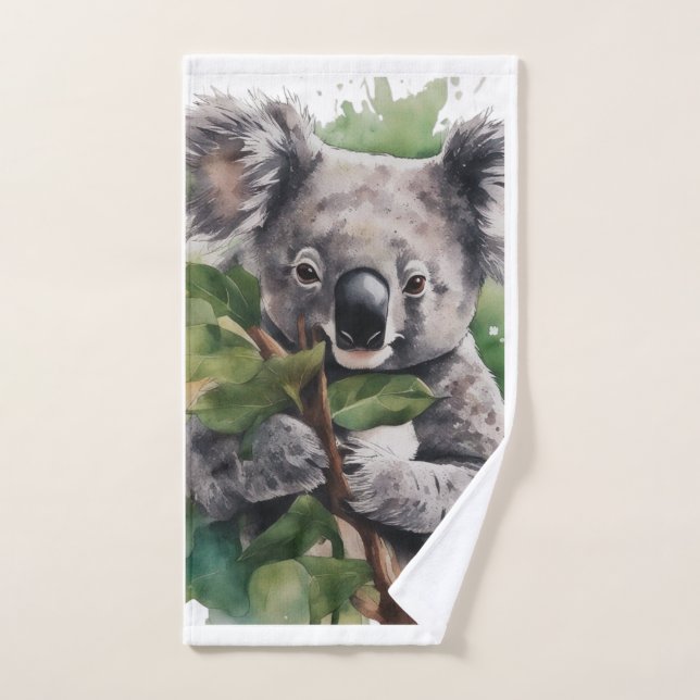 Handtuch mit Koala auf Baum (Toalla de mano)
