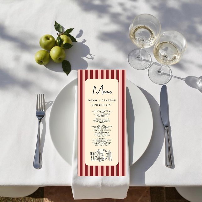 Handwriting Typography Retro Wedding Menu (Subido por el creador)