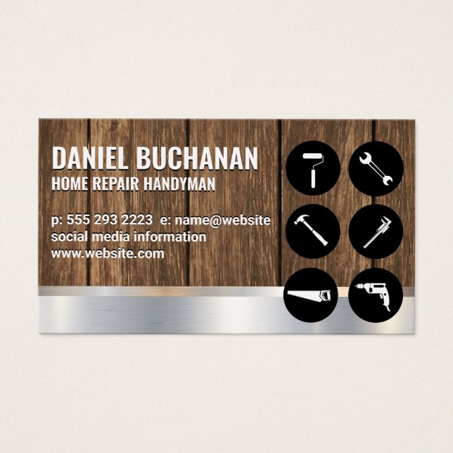 Handyman | Metálico maderero | Herramienta de hard (Frente)