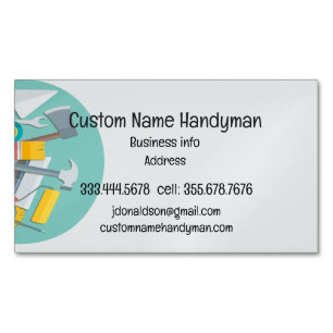Handyman Sr. Fixit Personalizados tarjetas de nego