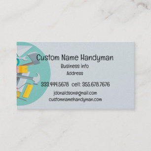Handyman Sr. Fixit Personalizados tarjetas de nego