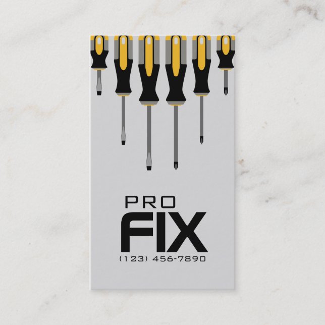 Handyman, tarjeta de visita de mantenimiento (Anverso)