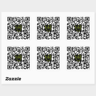 Handz On Radio QR Code Pegatina con logotipo