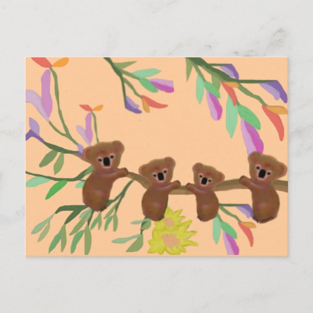 Hang con Koala lleva postal (Anverso)