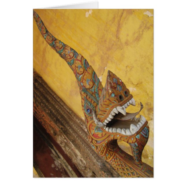 Hang Hod... Naga en Vientiane, Laos Card (Frente)