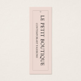 Hang Tag de la tienda de ropa de Rubor moderna