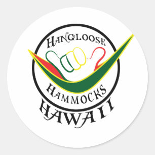 HANGLOOSE HAMMOCK HAWAII - PEGATINAS DE SHAKA