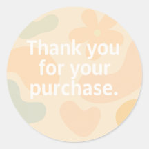hank You Pegatina | Pegatina de empaquetado para p