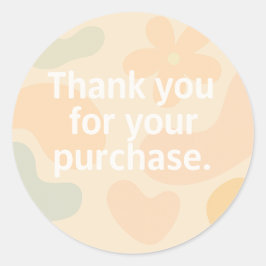 hank You Pegatina | Pegatina de empaquetado para p