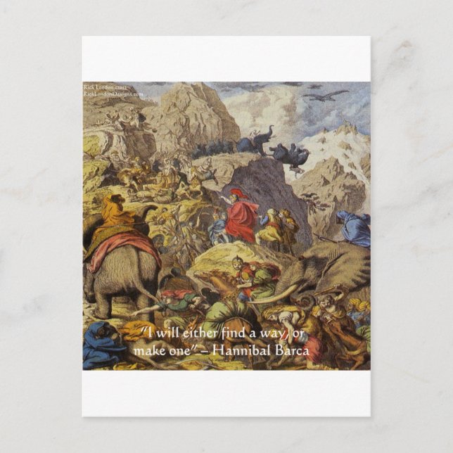 Hannibal Barca & Ejército & Regalos & Tarjetas (Anverso)