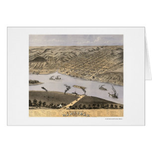 Hannibal, mapa panorámico del MES - 1869