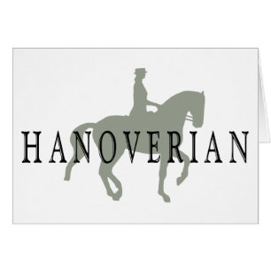 HANOVERIAN con el caballo y el jinete del Dressage