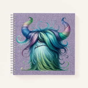 Hans - Cuaderno de espiral monstrual de un solo oj
