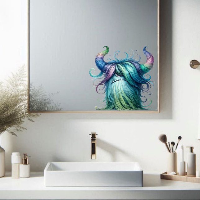 Hans - Monstruo tuerto Pegatina transparente (Start your day of with a SMILE!)