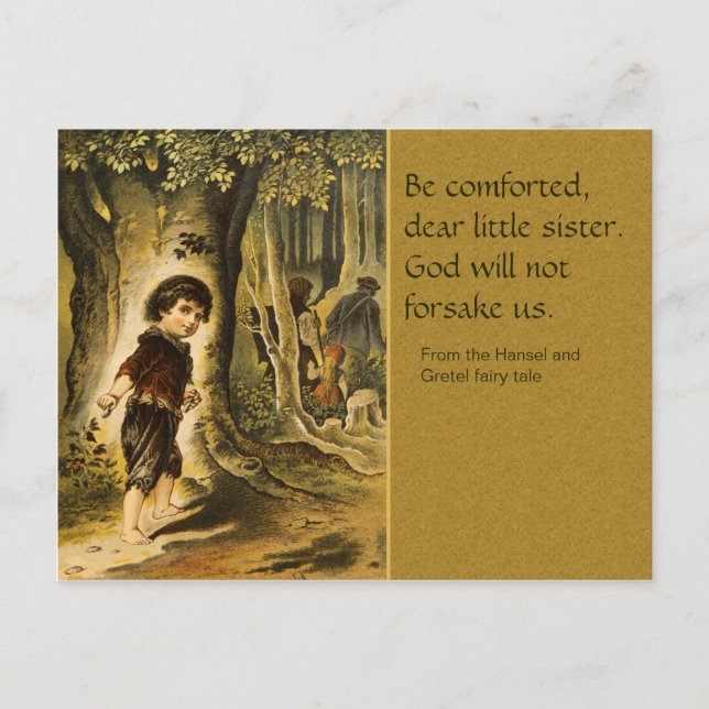 Hansel y Gretel CC0207 tarjeta postal de venta de  (Anverso)