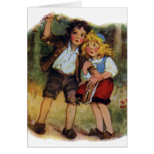 Hansel y Gretel perdidos en las maderas