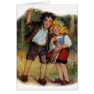 Hansel y Gretel perdidos en las maderas