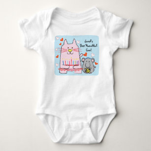 Hanukkah Baby Jersey Body Suite/Cat and Mouse