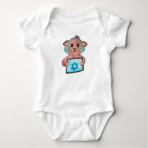 Hanukkah babys jersey bodysuit