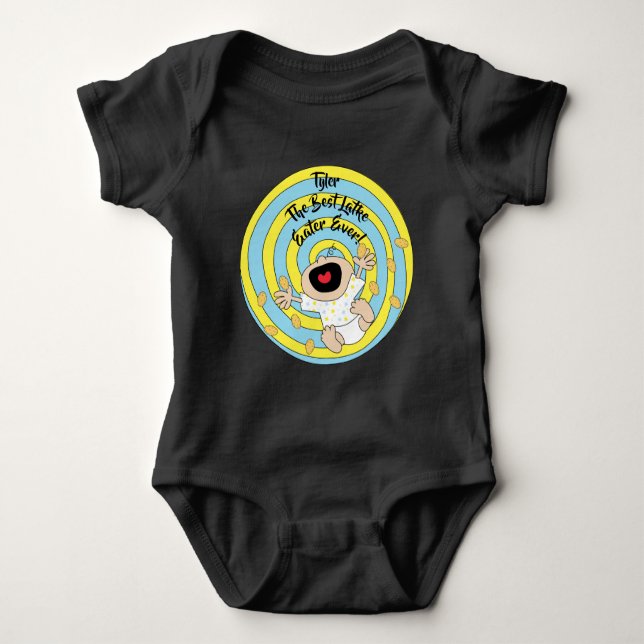 Hanukkah "Best Latke Eater" Baby Jersey Bodysuit (Anverso)