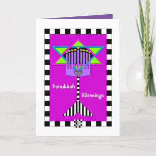 Hanukkah Blessings tarjeta de saludo