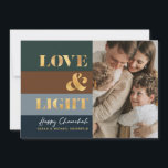 Hanukkah Chanukah Amor de oro y foto de luz saludo<br><div class="desc">Nuestra tarjeta Hanukkah / Chanukah Gold Love & Light Holiday es una manera elegante y elegante de compartir tus deseos Hanukkah/ Chanukah con amigos, familia y clientes! Con espacio para que puedas personalizar con tu nombre y foto. ¿Consultas? envíenos un mensaje o envíe un correo electrónico a bestdresssedbread@gmail.com. ¡¡Feliz Chanukah!!...</div>