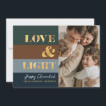 Hanukkah Chanukah Amor de oro y foto de luz saludo<br><div class="desc">Nuestra tarjeta Hanukkah / Chanukah Gold Love & Light Holiday es una manera elegante y elegante de compartir tus deseos Hanukkah/ Chanukah con amigos, familia y clientes! Con espacio para que puedas personalizar con tu nombre y foto. ¿Consultas? envíenos un mensaje o envíe un correo electrónico a bestdresssedbread@gmail.com. ¡¡Feliz Chanukah!!...</div>