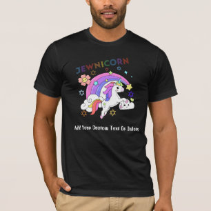 Hanukkah Cute Jewnicorn Fiesta de camiseta dedicad