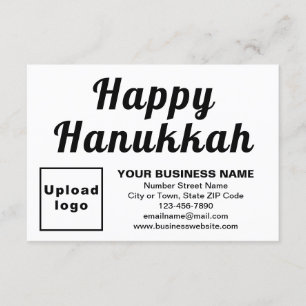 Hanukkah de negocios pequeña tarjeta de felicitaci