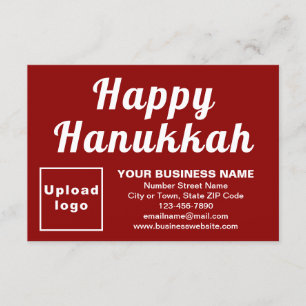 Hanukkah de negocios pequeña tarjeta de felicitaci
