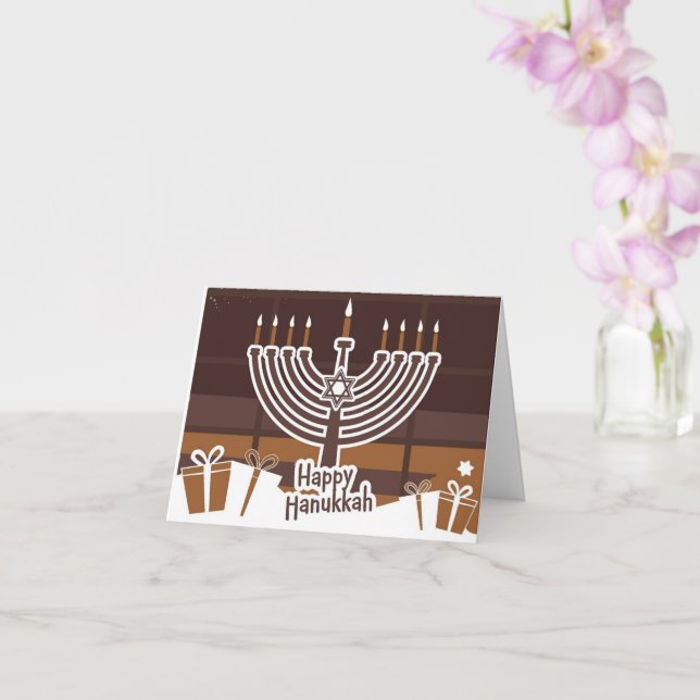 Hanukkah Enviar tarjeta de felicitación por amor (Orquídea)
