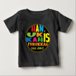 "Hanukkah es Funukkah" Bebé Bellas camisetas de Je<br><div class="desc">"Hanukkah Es Funukkah" Bebé Bellas Camisetas De Jersey. Personalice borrando "dice Jake" Entonces escoja su estilo de fuente favorito, tamaño, color y frase para que se ajuste a la ocasión! Este diseño también se puede utilizar para otros tamaños, estilos y colores de ropa. ¡Gracias por ir de compras! ¡Muy apreciado!...</div>