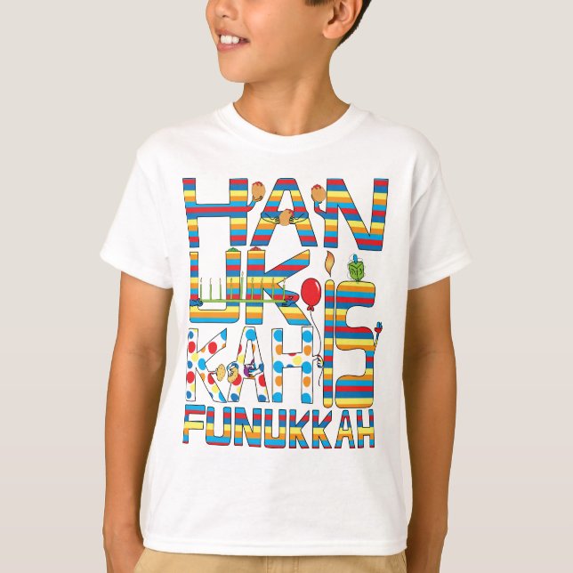 "Hanukkah es Funukkah", dice la camiseta sin tacos (Anverso)