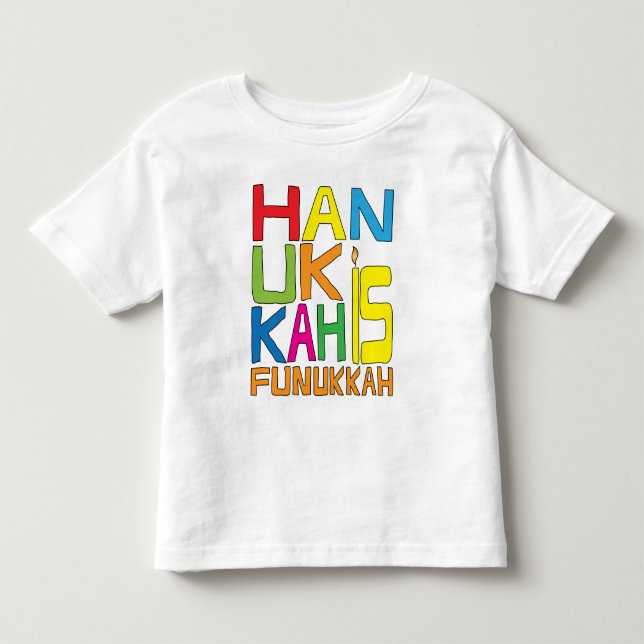 Hanukkah es la camiseta de Funukkah Toddler (Anverso)