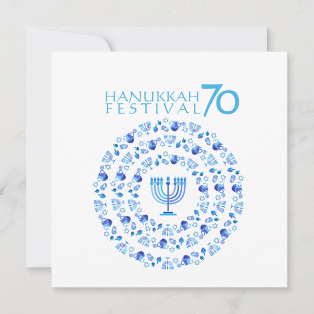 Hanukkah Festival de Luces Aniversario 70 (Anverso)