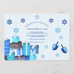 Hanukkah Gift Exchange Party Invitación