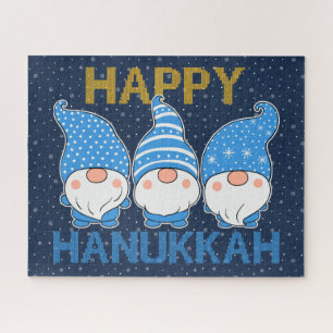 Hanukkah Gnomes Triple Puzzle