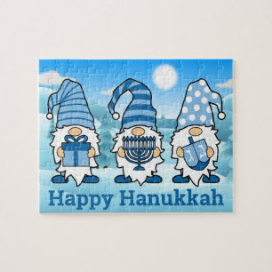 Hanukkah Gnomes Triple Puzzle