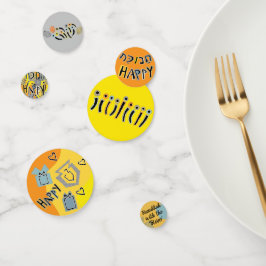 Hanukkah Happy Glitzy Table Confetti