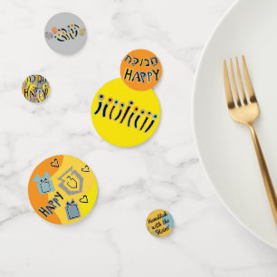 Hanukkah Happy Glitzy Table Confetti