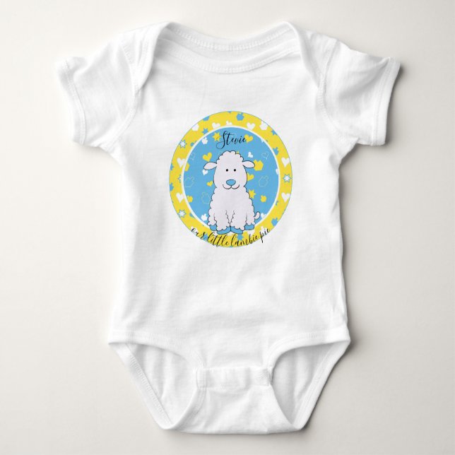 Hanukkah "Lambie Pie" Baby Jersey Bodysuit (Anverso)