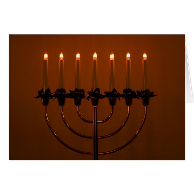 Hanukkah Menorah (Anverso (Horizontal))