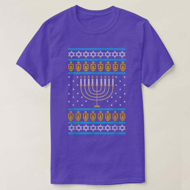 Hanukkah Navidades graciosos suéter o Ho judía (Diseño del anverso)