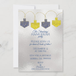 Hanukkah PinUCES Invitación