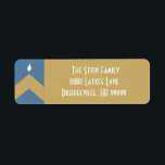 Hanukkah Retorno Etiquetas "Chevron Menorah"<br><div class="desc">Etiquetas de retorno de Hanukkah "Chevron Menorah" Disfruta de estas etiquetas de retorno hechas personalmente para todas tus cartas y tarjetas Hanukkah. Personalizar reemplazando el texto por el suyo propio. Elija y utilice su estilo de fuente, color y tamaño favoritos. Consulta nuestros sellos, tarjetas de fotos, etc. Gracias por detenerse...</div>