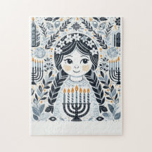 Hanukkah Sameach Glow Puzzle (Rompecabezas del bri