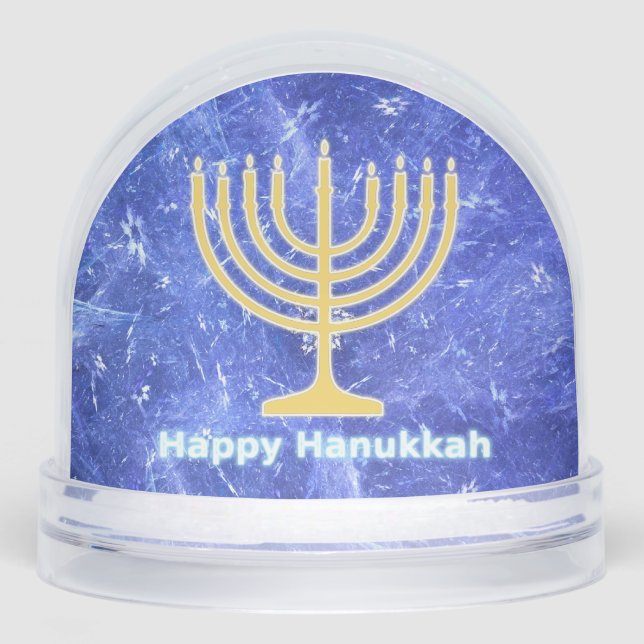 Hanukkah Snowstorm Menorah (Anverso)