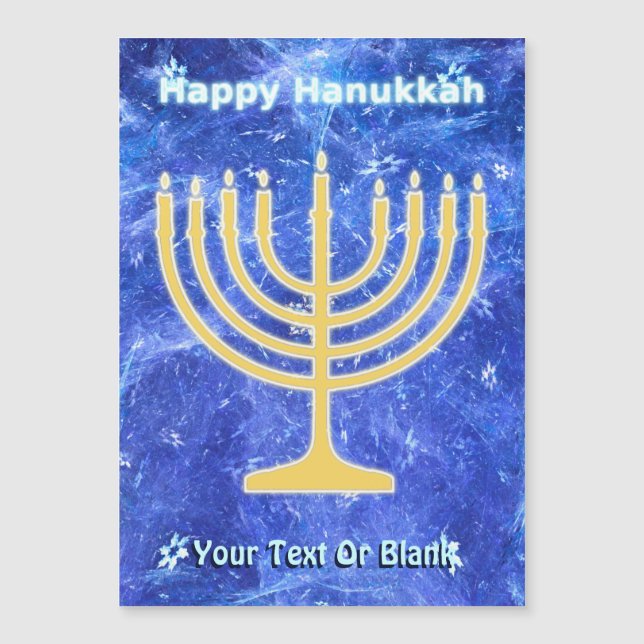 Hanukkah Snowstorm Menorah (Anverso)