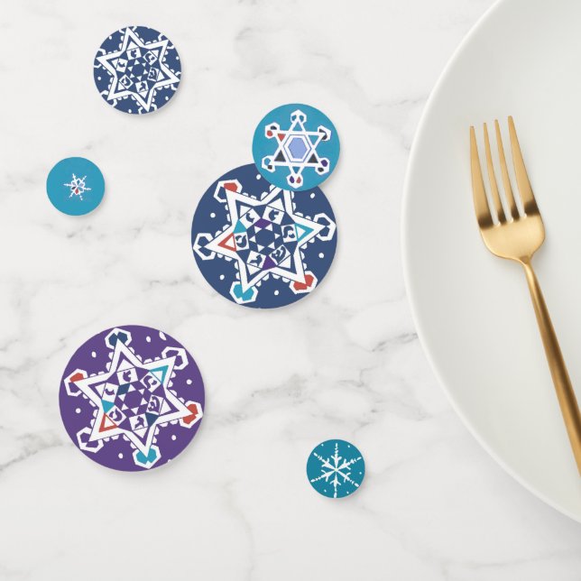 Hanukkah Starflake Confetti (Grupo)