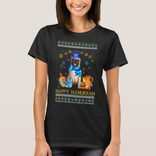 Hanukkah Sweater Jewish Pug Dog Menorah